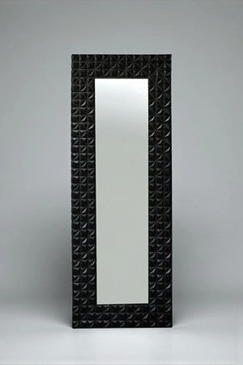 78" Black Lily Mirror - Metalle Collection