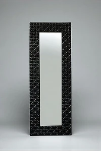 78" Black Lily Mirror - Metalle Collection