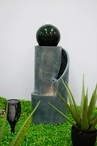 37" Indoor Water Fountain w/led