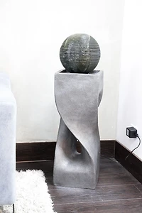 37" Indoor Water Fountain w/led