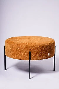 Ottoman Alpaca- Toast Orange