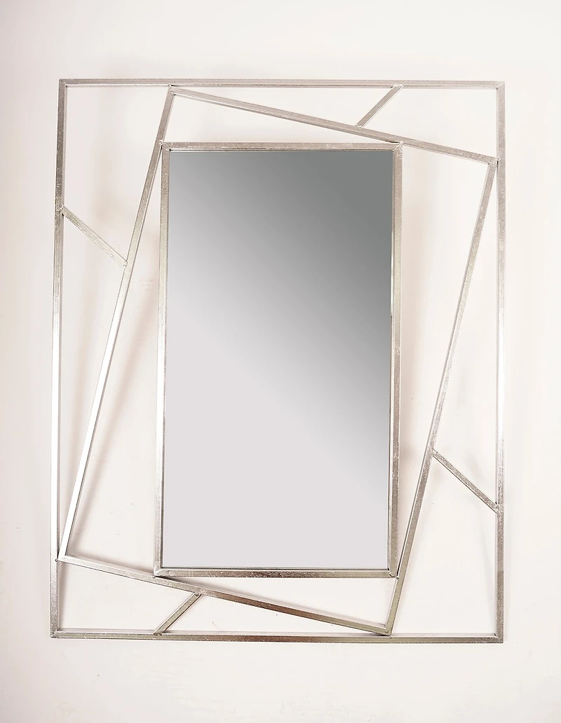 Silver Geo Mirror - Metalle Collection