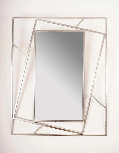 Silver Geo Mirror - Metalle Collection