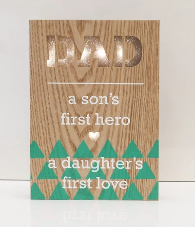12" Dad - First Love Light Box - Battery Operated
