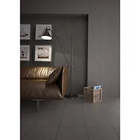 Dark Gray Polished Cement Finish Tile (8pc Box) - Nouveau Collection
