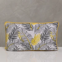12"x20" Naturale Pillow - Yellow/Gray Palms