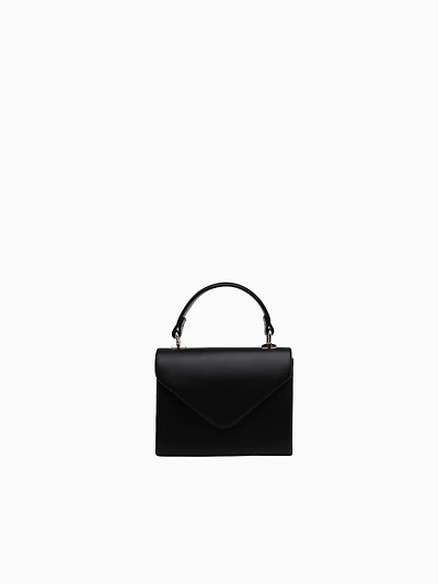 Maya Sml Top Handle Black Pu