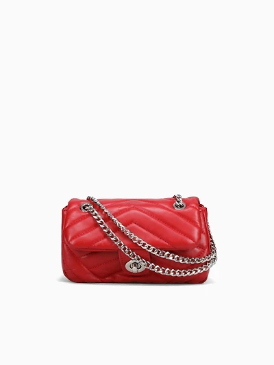 Chain Shoulder Bag Red