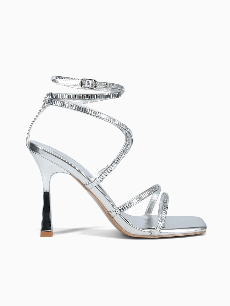 Ivy Silver Metallic Stone