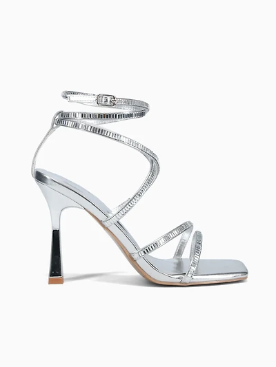 Ivy Silver Metallic Stone