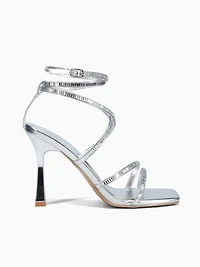 Ivy Silver Metallic Stone