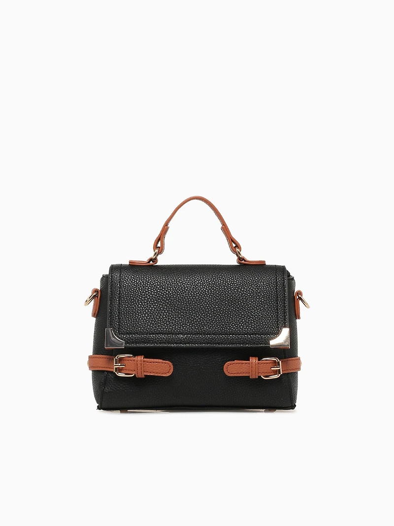 Angelica Top Handle Black