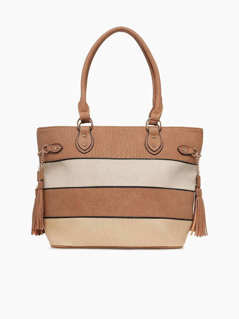 Francesca Tote Camel Multi