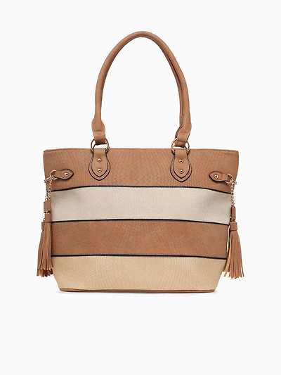 Francesca Tote Camel Multi