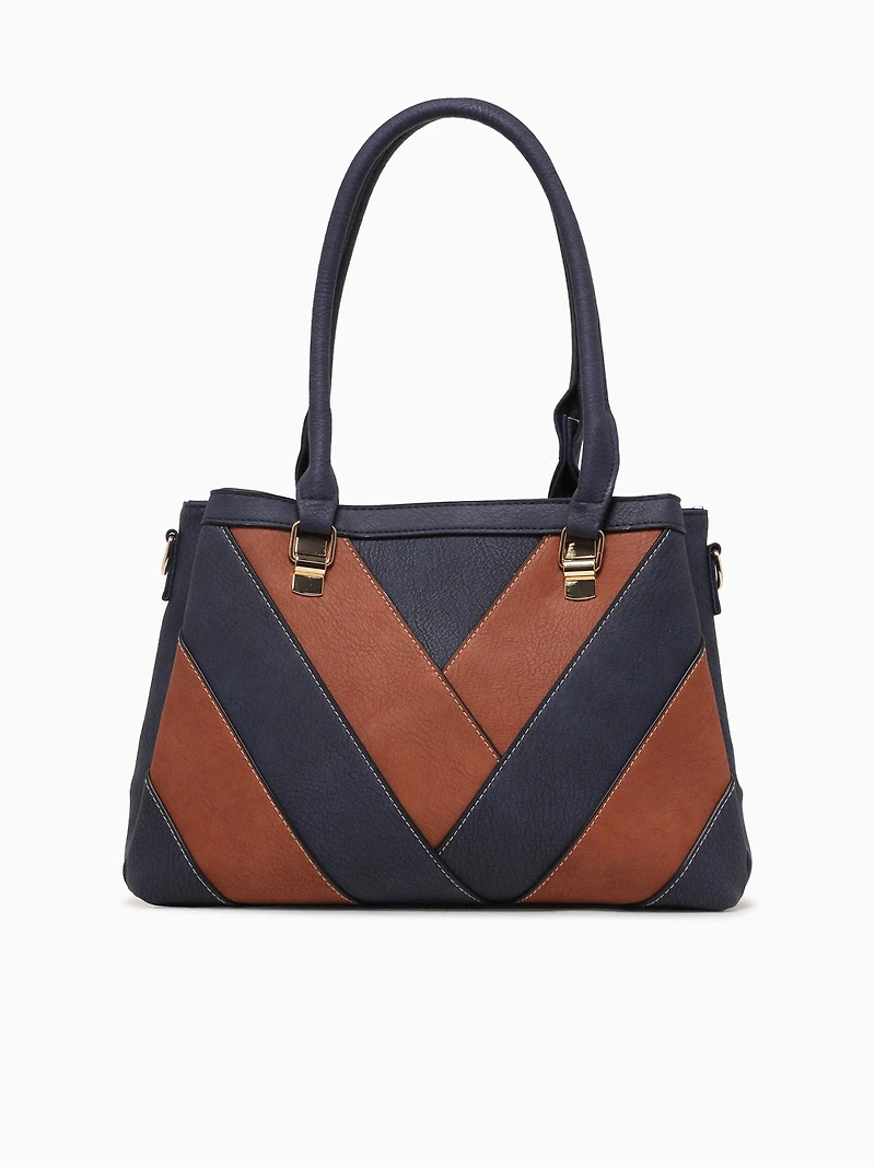 Alessia Shoulder Bag Navy Multi