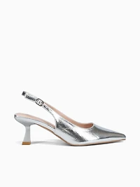Alice Silver Crinkle Metallic