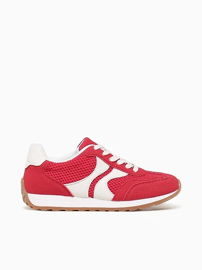 Penelope Red Smooth Textile