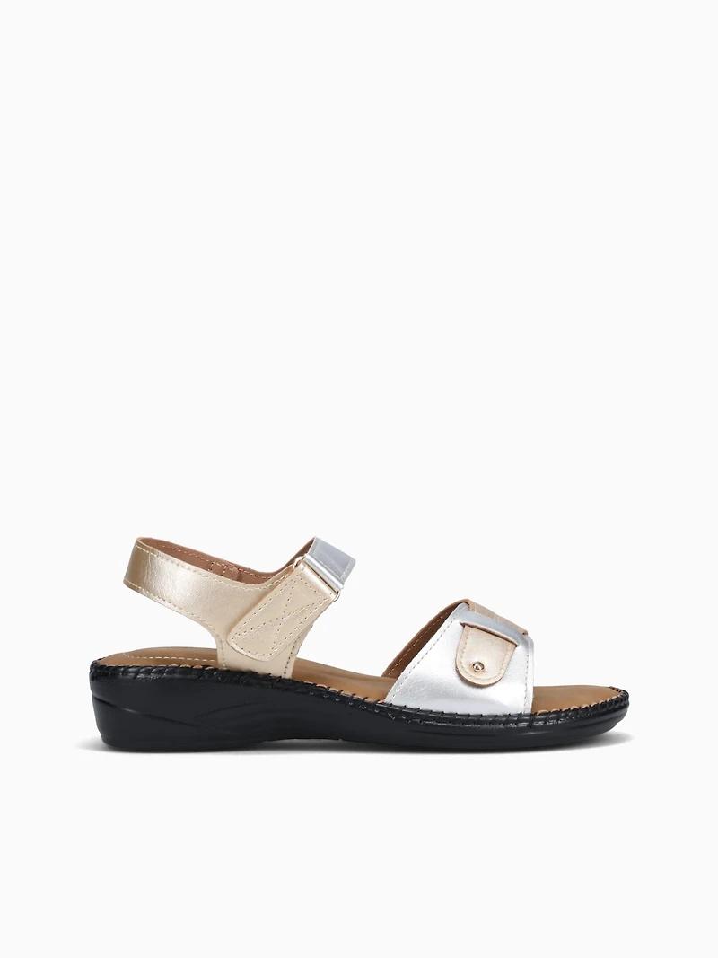 Marjorie Gold Silver Metallic