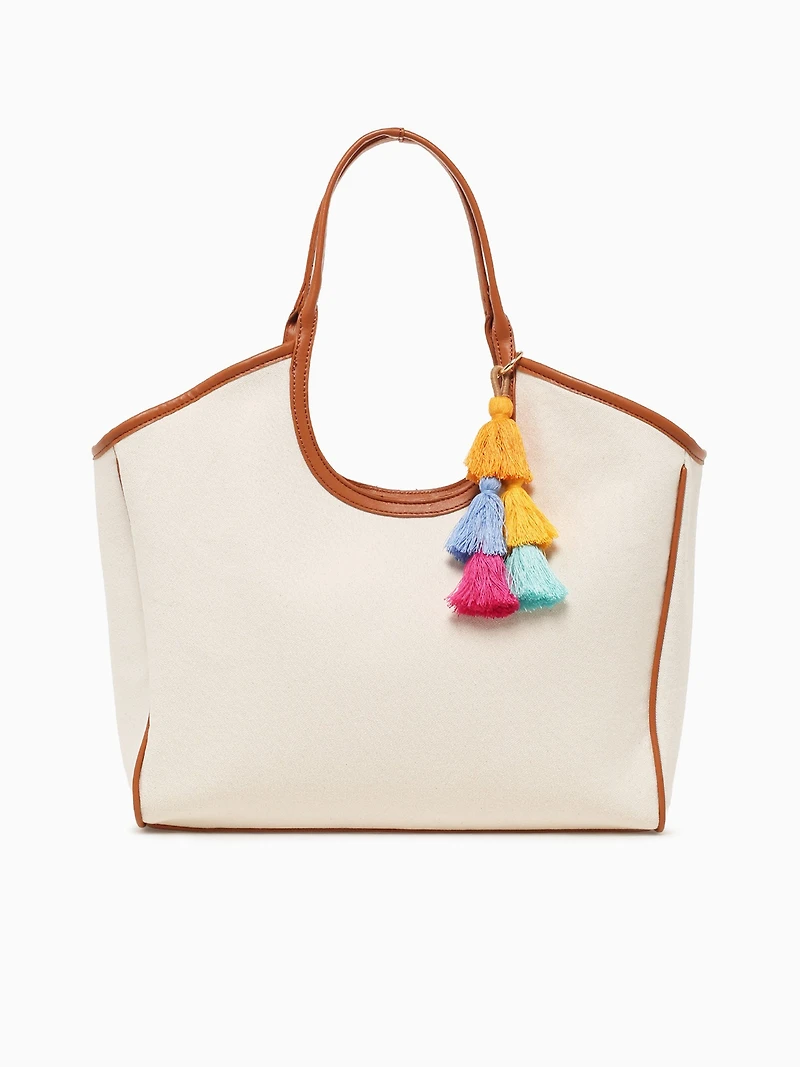 Maya Tote Canvas Tan