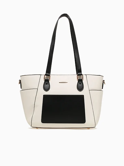 Farah Tote Off White Black