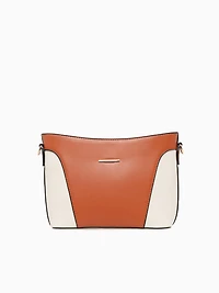 Faye Crossbody Tan Off white