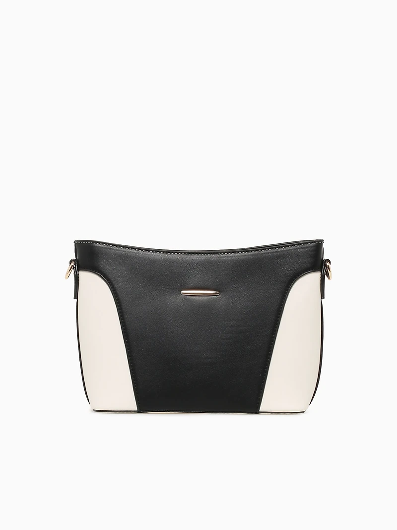Faye Crossbody Black Off white