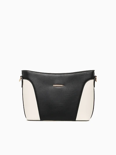 Faye Crossbody Black Off white