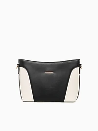 Faye Crossbody Black Off white