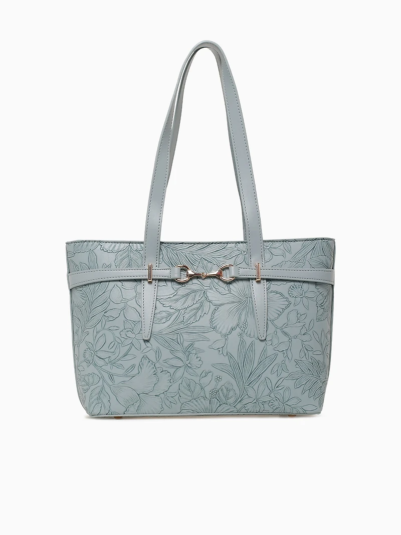 Flora Tote Light Blue