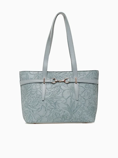 Flora Tote Light Blue