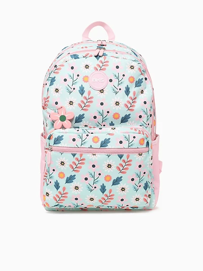 Flower Backpack Light Blue