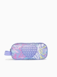 Heart Pencil Case Purple