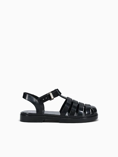 Lovely Sandal Kids Black Jelly