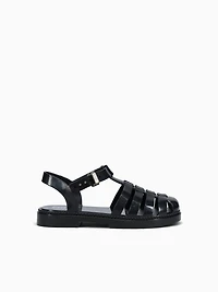 Lovely Sandal Kids Black Jelly