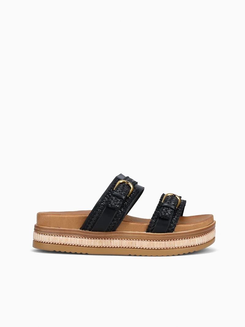 Derry Black Raffia
