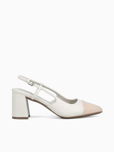Finny Off White  tan smooth