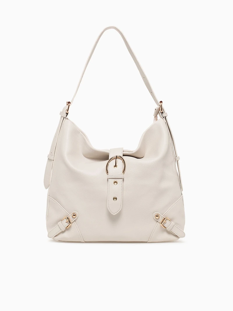 Buckle Shoulder Bag Off White
