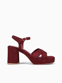 Elizabeth Burgundy Suede