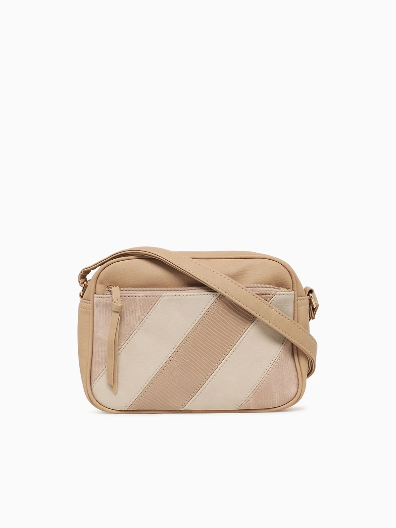 Madrid Crossbody Beige Multi