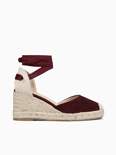 Ciara Burgundy Suede