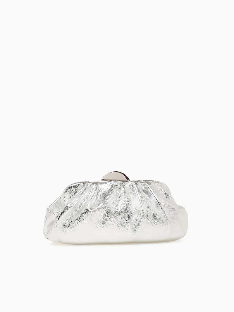 Kisslock Clutch Silver
