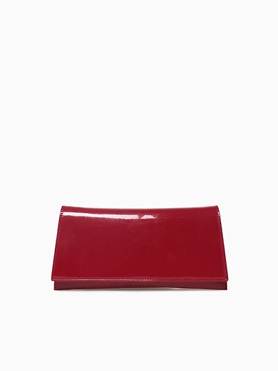 Lia Clutch Red Patent
