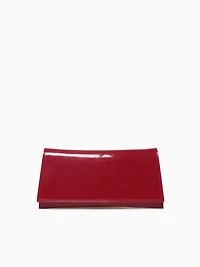 Lia Clutch Red Patent