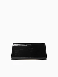 Lia Clutch Black Patent