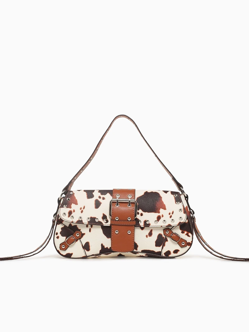 Meli Shoulder Bag Cow Print