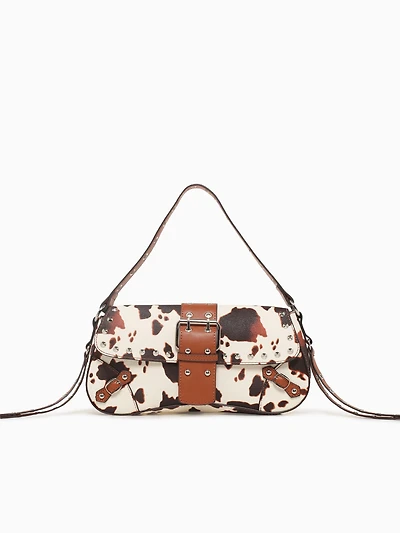 Meli Shoulder Bag Cow Print