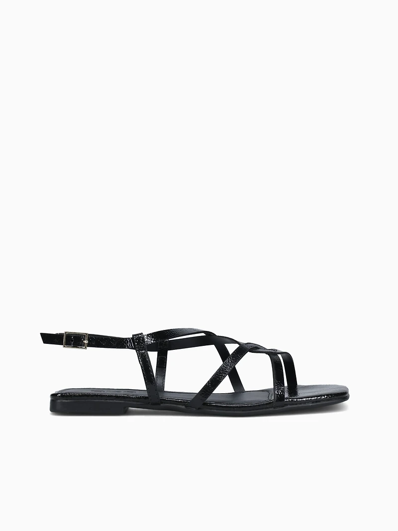 Cammie Preto Verniz Molhado