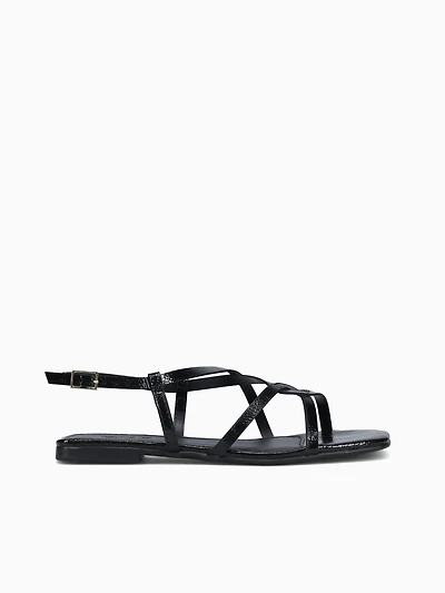 Cammie Preto Verniz Molhado