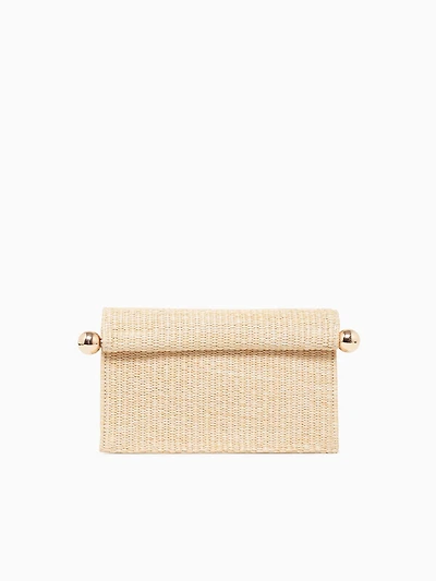 Staci Clutch Beige Raffia