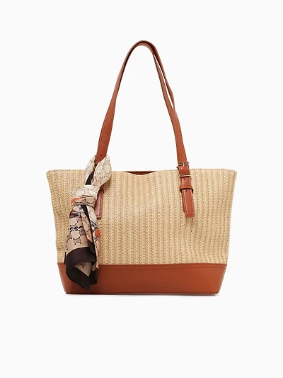 Khloe Tote Tan Beige